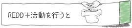 REDD+活動を行うと